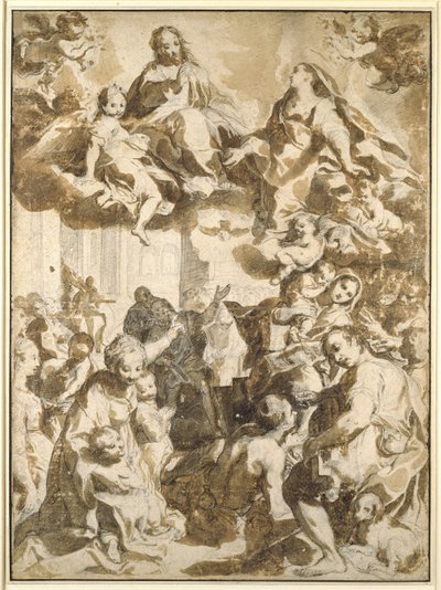 De Madonna del Popolo, naar Barocci door Francesco Vanni